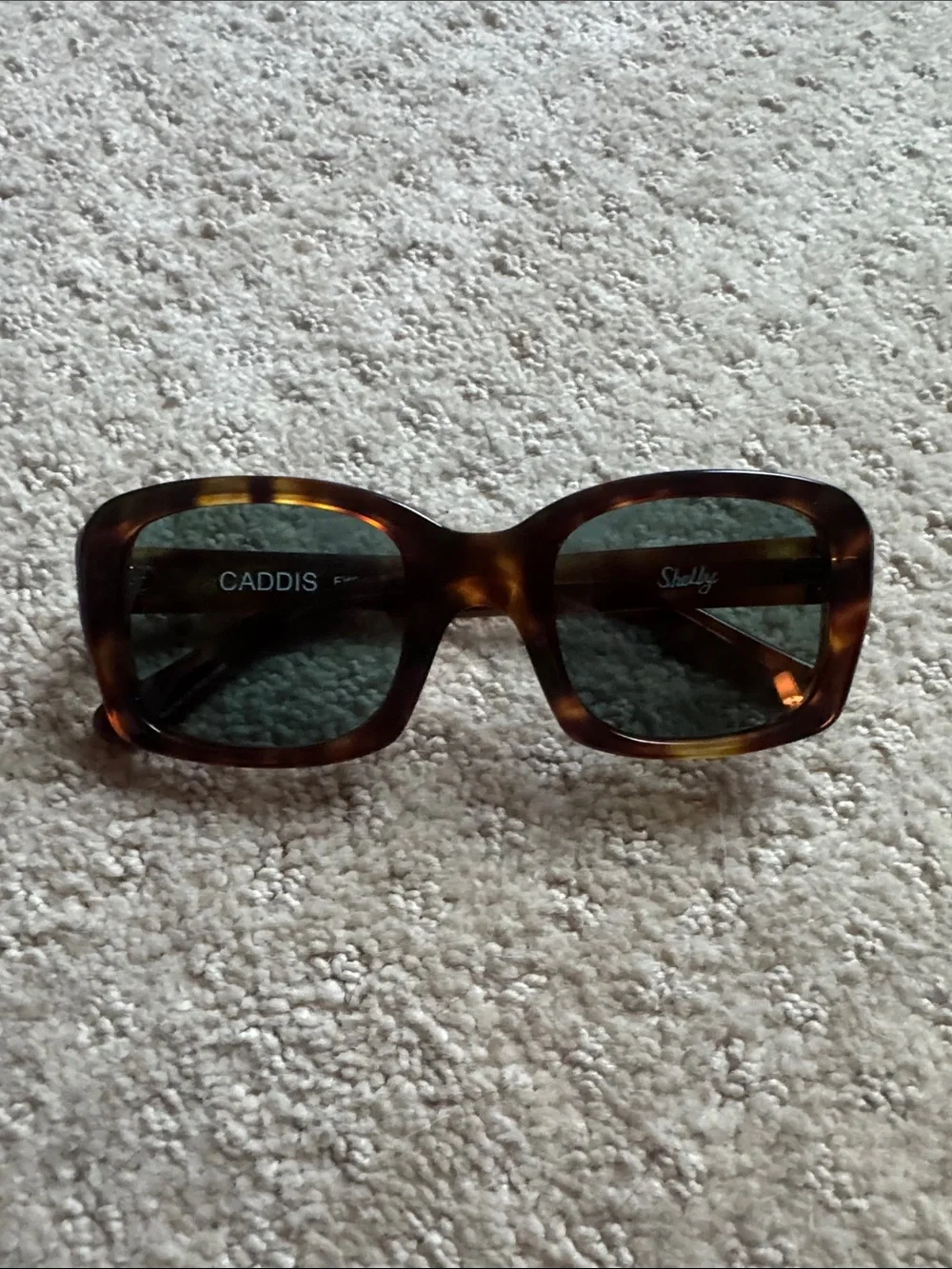 CADDIS Tortoiseshell Women’s Sunglasses - Green Lenses
